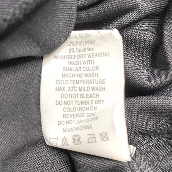 ZYIA Swirl In The Front Black Tee in Black Size XXL 2X Womens Top Short Sleeve - Picture 7 of 10